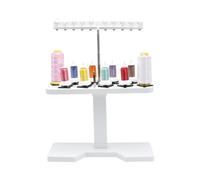 CDZHLTG Spulenhalter Garnrollenhalter für Stickerei, Nähen, Garnrollenhalter für 10 Spulen, Garnständer verstellbar, DIY Spulen Aufbewahrungsregal geeignet für alle Stickmaschinen, Weiß