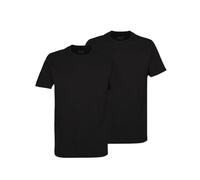 Ceceba Herren Rundhals-T-Shirt 1573, 2er Pack, Schwarz, Größe 3XL
