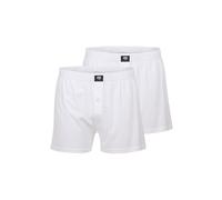 Ceceba Herren Boxershorts Shorts, 2er Pack, Weiß, Medium (Herstellergröße: 5)