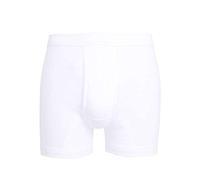 Ceceba Herren Hose kurz Classic-Linie Feinripp mit Bündchen offener Eingriff weiß Größe 7