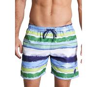 Ceceba Herren Badeshorts Mittellang mit bedrucktem Muster und Taschen blau-mittel-multicolor1 (628) 7