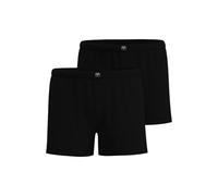 Ceceba Herren Boxershorts uni 2er Pack Schwarz Größe 10 (4X-Large)