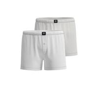 Ceceba Herren-Boxershorts Basic – 2er Pack, Baumwolle Single-Jersey, Weiß, L (Herstellergröße 6)