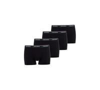 CECEBA Herren Boxershorts, 4er Pack - Monza, Unterwäsche, Logo, einfarbig Schwarz 4XL