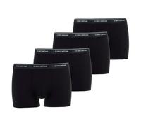 CECEBA Herren Boxershorts, 4er Pack - Monza, Unterwäsche, Logo, einfarbig Schwarz / XXL XXL Schwarz