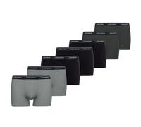 CECEBA Herren Boxershorts, 7er Pack - Monza, Unterwäsche, Logo, einfarbig Schwarz/Grau L