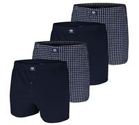 Ceceba Herren Boxershorts mit Eingriff (DE/NL/SE/PL, Alphanumerisch, 3XL, Regular, Regular, Navy/kariert)