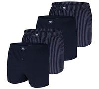 Ceceba Herren Boxershorts mit Eingriff (DE/NL/SE/PL, Alphanumerisch, XL, Regular, Regular, 4 x Navy-red (2550))