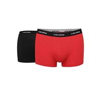 Ceceba Herren Boxershorts Pants Unterhosen Baumwolle | 4er Pack (XXL | 8, schwarz | rot)