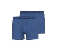 CECEBA Herren Boxershort blau uni 2er Pack 10