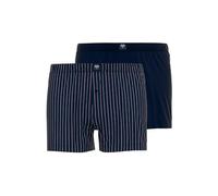 CECEBA Herren Boxershort blau längsgestreift 2er Pack 6