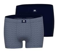 Ceceba Herren Boxershorts | Übergrößen bis 7XL | 2er Pack (as3, Alpha, x_l, Regular, Regular, Navy Melange)