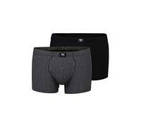 Ceceba Herren Pants, Baumwolle, Elastan, Modal, Single Jersey, schwarz, gestreift, 2er Pack 12
