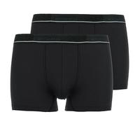 CECEBA Herren Boxershorts, 2er Pack - Long Pants, Unterwäsche, Logo, einfarbig Schwarz 3XL