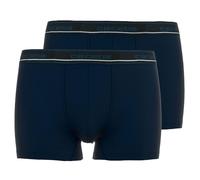 CECEBA Herren Boxershorts, 2er Pack - Long Pants, Unterwäsche, Logo, einfarbig Dunkelblau XL