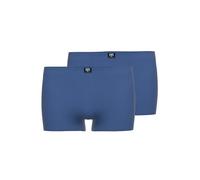 Ceceba Herren Short-Pants, Elastan, Baumwolle, Single Jersey, blau, Uni, 2er Pack 12