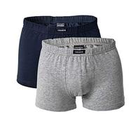 CECEBA Herren Shorts, 2er Pack - Short Pants, Basic, Baumwoll Stretch, M-8XL, einfarbig Grau XXL