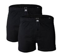 CECEBA Herren Boxershort schwarz uni 2er Pack 16