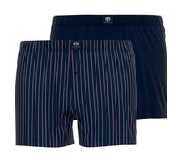 Ceceba Herren Boxershorts Shorts, 2er Pack, Blau (navy-red 2550), XX-Large (Herstellergröße: 8)