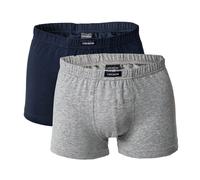 CECEBA Herren Boxershorts grau / navy, Größe M, 6762346 Grau / Navy M