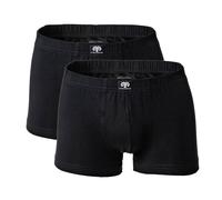 CECEBA Herren Short-Pants schwarz uni 2er Pack 10