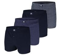Ceceba Herren Shorts Boxershorts (DE/NL/SE/PL, Alphanumerisch, 3XL, Regular, Regular, Navy/Muster/Karo)