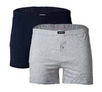 CECEBA Herren Shorts, Vorteilspack - Boxershort, Basic, Baumwolle, M-8XL, einfarbig Grau XL 2er Pack (1x2P)
