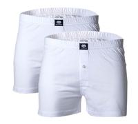 Ceceba Herren Boxershorts Shorts, 2er Pack, Weiß, X-Large (Herstellergröße: 7)
