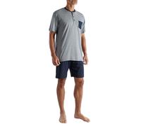 Ceceba Herren Shorty, kurzarm, Baumwolle, Polyester, Single Jersey, blau, bedruckt