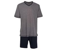 Ceceba Herren Shorty, Kurzarm, Baumwolle, Polyester, Single Jersey, grau, Melange 72