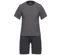 CECEBA Herren Shorty Pyjama ? Bambus-Viskose ? gestreiftes T-Shirt & Shorts ? weich, atmungsaktiv & elastisch ? Sommer Schlafanzug 68/70