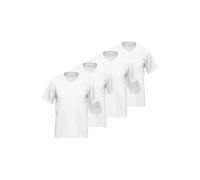 Ceceba Herren T-Shirt 4er Pack - V-Ausschnitt, 100 % Baumwolle, Single Jersey, bequemes Basic-Shirt für Alltag & Freizeit 50