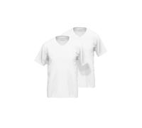 Ceceba Herren T-Shirts V-Neck im 2er Pack (DE/NL/SE/PL, Alphanumerisch, 5XL, Regular, Regular, weiß)