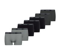 Boxershorts CECEBA "Boxershort 7er Pack", Herren, Gr. XL, schwarz (schwarz, grau), Obermaterial: 95% Baumwolle CO. 5% Elasthan EL., Unterhosen (79521444-XL) schwarz, grau
