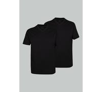 CECEBA Shirt, 1/2, V-Ausschnitt 2er Pack black - 56