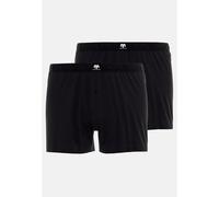 Ceceba Herren-Boxershorts Classic-Packet Bio Single-Jersey 2er-Pack Schwarz Größe 7 (XL)