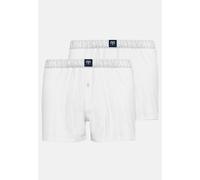 CECEBA Herren Boxershort weiß uni 2er Pack 8