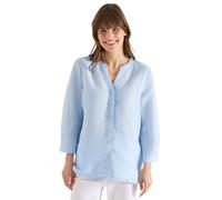 Cecil 3/4-Arm Bluse aus Leinenmix Fresh Water Blue XXL