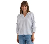 3/4-Arm mit Split Neck und Rüschen