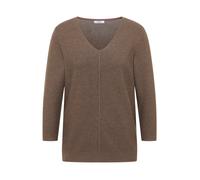 CECIL - 3/4-Arm Pullover mit Struktur coffee taupe - Gr. - L