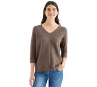 Cecil 3/4-Arm Pullover mit Struktur Coffee Taupe XL