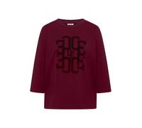 CECIL - 3/4-Arm Shirt mit Rundhals und Wording red wine - Gr. - M