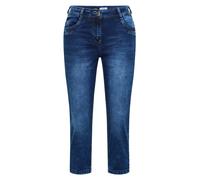 Comfort-fit-Jeans CECIL, Herren, Gr. 29, Länge 20, mid blau used wash, Jeans, 78% Baumwolle, 20% Polyester, 2% Elasthan, unifarben, kniebedeckend, Jeans, Middle Waist (47117132-29) mid blau used wash