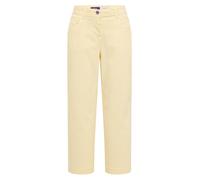 CECIL - 7/8 High Waist Wide Leg Jeans im Loose Fit light buttermilk yellow - Gr. - 7