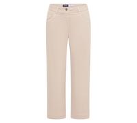 Loose-fit-Jeans CECIL, Damen, Gr. 36, Länge 26, pearl beige, Jeans, 98% Baumwolle, 2% Elasthan, unifarben, 7/8-Länge, Jeans, mit Wide Legs (98309917-36) pearl beige