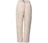 Stoffhose CECIL "Style Scarlett", Damen, Gr. 27, Länge 30, beige (cashmere beige), Web, Obermaterial: 98% Baumwolle, 2% Elasthan. Futter: 100% Baumwolle, unifarben, barrel fit lang, Hosen Stoffhose, M