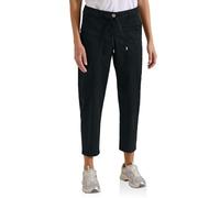 Stoffhose CECIL, Damen, Gr. 36, Länge 28, palm breeze grün, Web, 62% Baumwolle, 34% Lyocell, 4% Elasthan, unifarben, comfort fit knöchellang, Hosen Stoffhose, Middle Waist (97438761-36) palm breeze gr