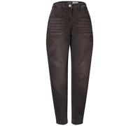 CECIL - Barrel Leg Jeans mit im Garment-Dye-Look truffle brown - Gr. - 28