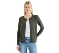 Cecil Damen Basic Cardigan mit Rundhals in Grün, Gr: XXL
