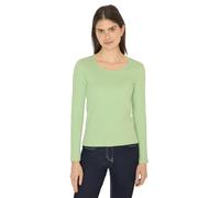 Cecil Basic Langarmshirt Bamboo Green M
